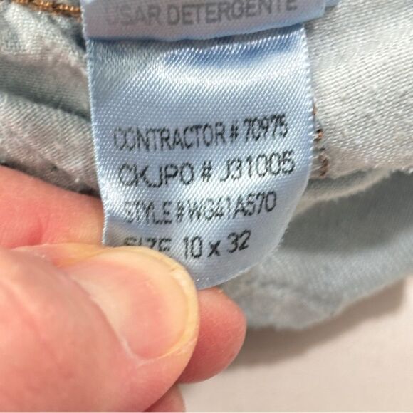 Calvin Klein | Medium Dark Wash Women’s Lean Bootcut Denim Blue Jeans Size 10 - Picture 12 of 16